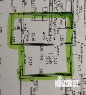1-к квартира, вторичка, 42м2, 15/16 этаж