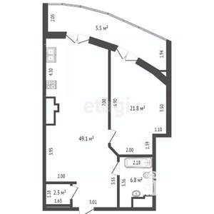 2-к квартира, вторичка, 100м2, 6/15 этаж