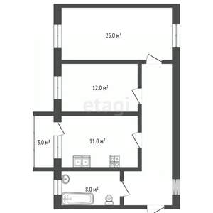 2-к квартира, вторичка, 63м2, 4/7 этаж