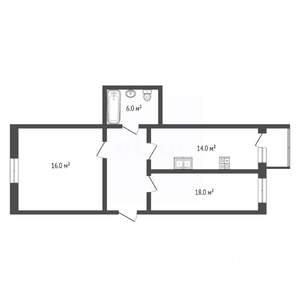 2-к квартира, вторичка, 70м2, 6/7 этаж