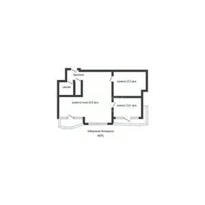 2-к квартира, вторичка, 81м2, 4/5 этаж