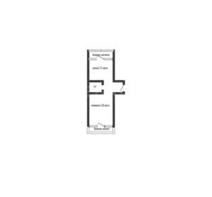 1-к квартира, вторичка, 47м2, 7/7 этаж