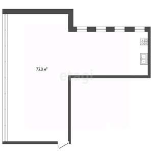 Студия квартира, вторичка, 73м2, 7/8 этаж