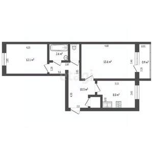 2-к квартира, вторичка, 51м2, 2/4 этаж