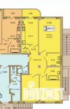 3-к квартира, вторичка, 91м2, 1/9 этаж