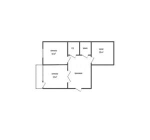 2-к квартира, вторичка, 51м2, 1/5 этаж