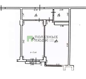 1-к квартира, вторичка, 45м2, 5/10 этаж