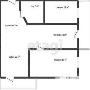 3-к квартира, вторичка, 80м2, 5/8 этаж