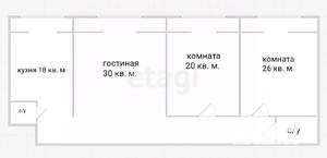 3-к квартира, вторичка, 114м2, 2/5 этаж