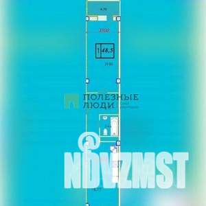 2-к квартира, вторичка, 49м2, 1/5 этаж