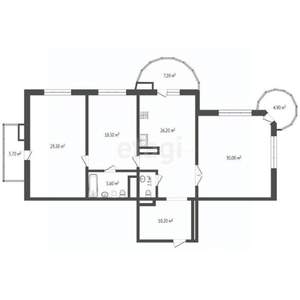 3-к квартира, вторичка, 140м2, 17/21 этаж