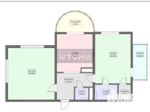 2-к квартира, сданный дом, 100м2, 11/21 этаж