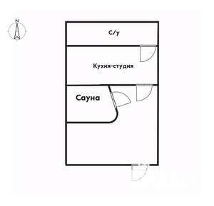 2-к квартира, вторичка, 50м2, 1/6 этаж