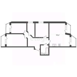 4-к квартира, вторичка, 119м2, 5/7 этаж