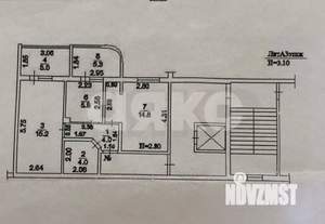 2-к квартира, вторичка, 44м2, 3/10 этаж