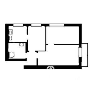 3-к квартира, вторичка, 50м2, 4/5 этаж