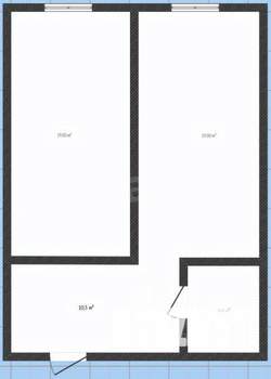 1-к квартира, вторичка, 52м2, 3/7 этаж