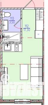 Студия квартира, вторичка, 21м2, 1/7 этаж