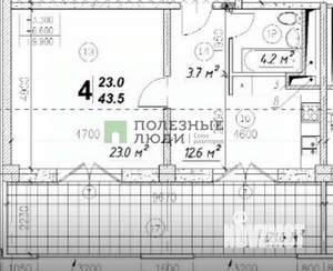 1-к квартира, вторичка, 67м2, 3/5 этаж