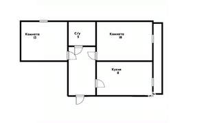 2-к квартира, вторичка, 53м2, 5/5 этаж