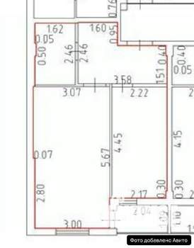 1-к квартира, вторичка, 38м2, 1/4 этаж