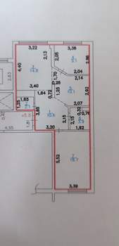 2-к квартира, вторичка, 69м2, 2/7 этаж