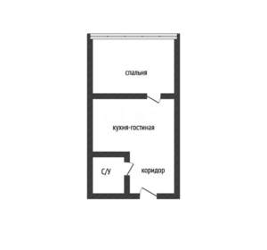 1-к квартира, вторичка, 45м2, 10/22 этаж
