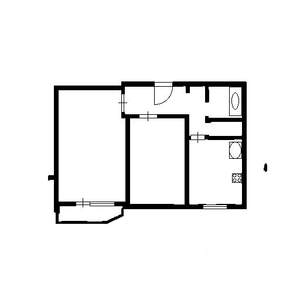 2-к квартира, вторичка, 44м2, 5/5 этаж