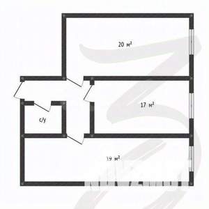 2-к квартира, вторичка, 62м2, 3/7 этаж