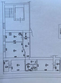 3-к квартира, вторичка, 60м2, 6/7 этаж