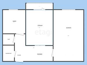 2-к квартира, вторичка, 62м2, 3/9 этаж