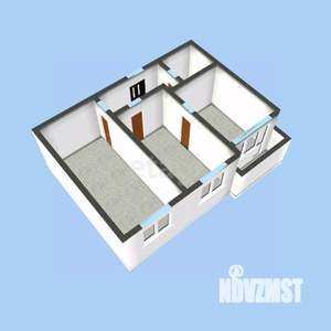 2-к квартира, вторичка, 58м2, 3/5 этаж