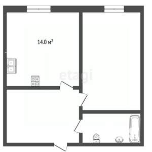 1-к квартира, вторичка, 31м2, 6/7 этаж