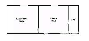 1-к квартира, вторичка, 22м2, -1/6 этаж