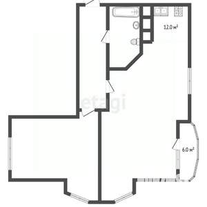 2-к квартира, вторичка, 67м2, 4/4 этаж